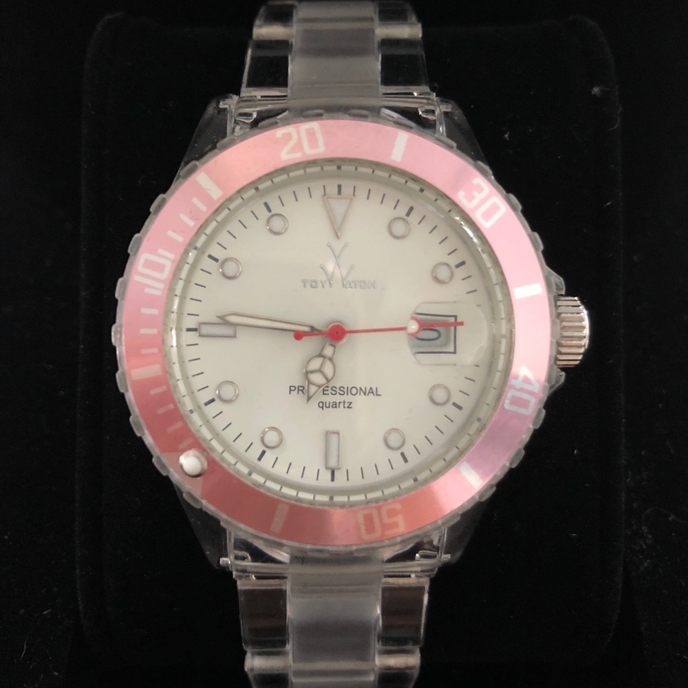 ToyWatch Pink and Clear Women’s Timepiece
